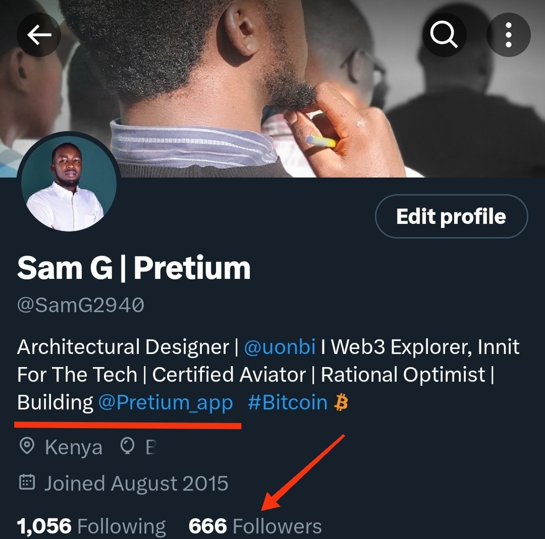 SamG2940's tweet photo. Thank you for 666K followers 🎉
Now it's time to follow @pretium_app , create an account and experience the future of finance.
#Cryptocurency #Kenya #Pretium https://t.co/5KXpZqhumb