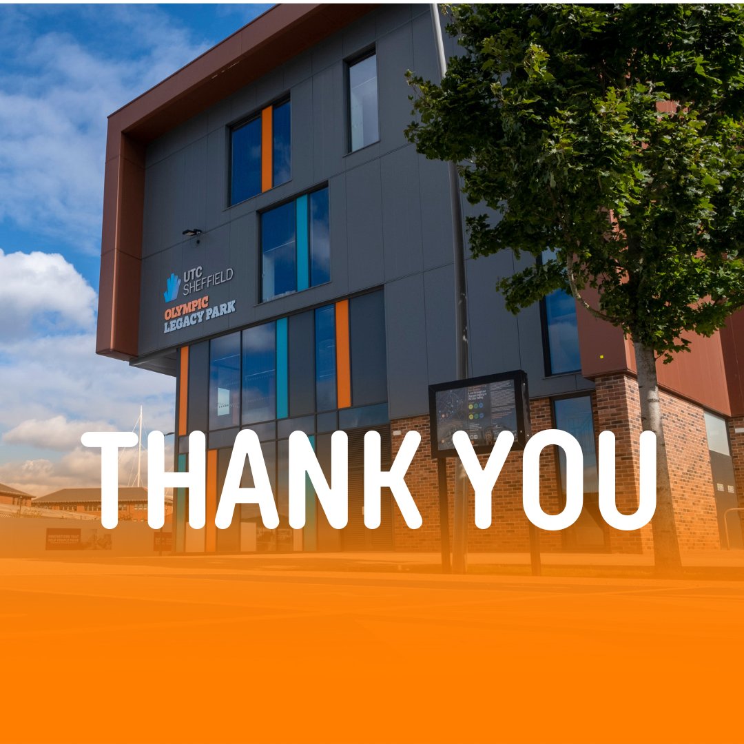 Thank you to everyone who attended our open event last night!

It was a pleasure to meet so many enthusiast students &amp; parents and showcase all we have to offer.

Applications forms for Year 9: utcsheffield.org.uk/olp/apply/

The deadline for Y9 applications is 31st Oct 2023.