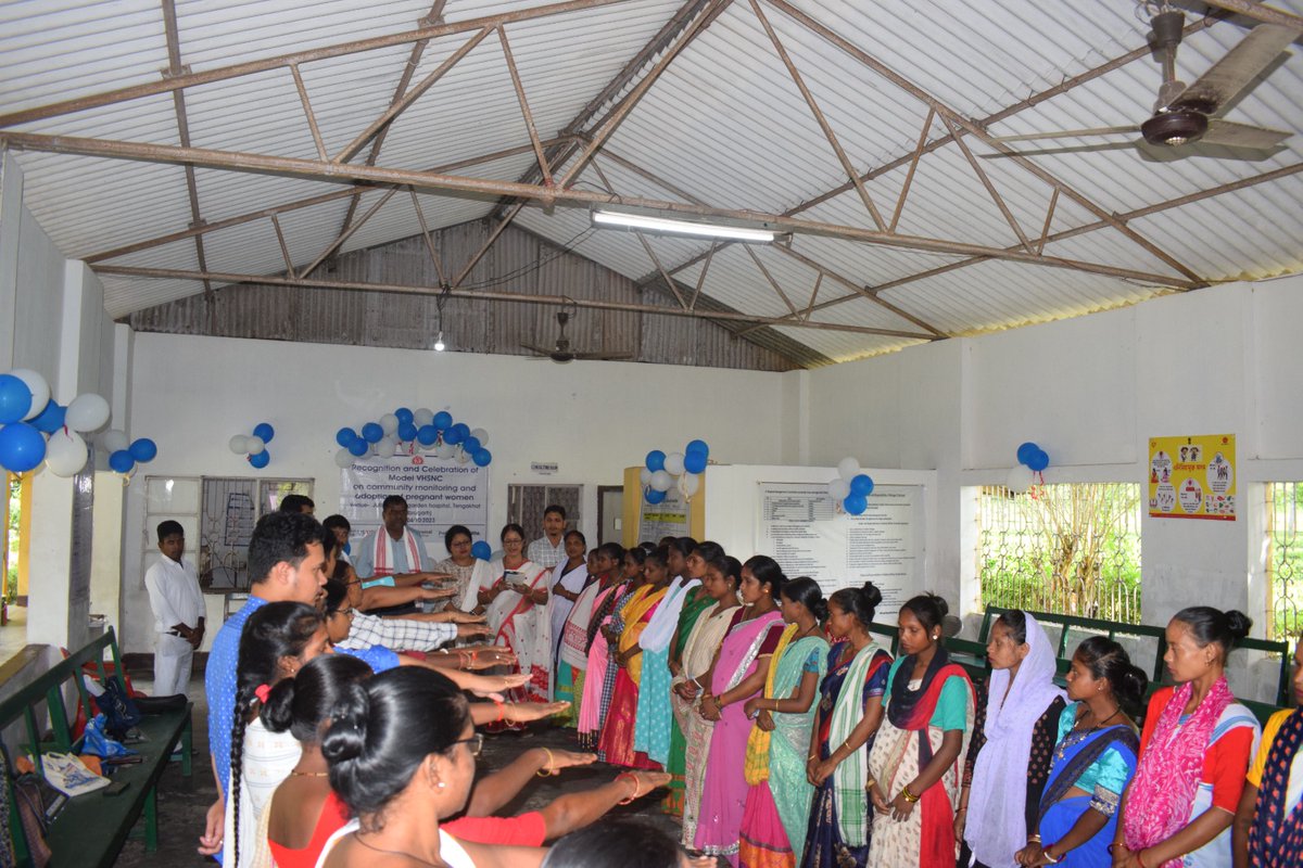 NHMDibrugarh's tweet photo. Celebration &amp; Recognition Program of Model Village Health Sanitation and Nutrition Committee at Jutlibari TE Hospital under Tengakhat BPHC,Dibrugarh held today in presence of Hon'ble MLA - Mr. Terash Gowalla
@USAID @PATHFoundation @PiramalS @terosh3 @nhm_assam @keshab_mahanta https://t.co/lV3U9v8bLX