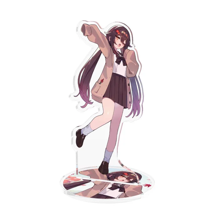 わー趣味で作った胡桃ちゃんアクスタが購入されたー! 高いのにブーストまで…ありがとうございます!! 