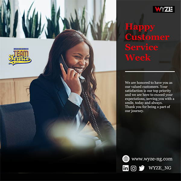 🎉 Happy Customer Service Week! 🎉

At WYZE, our dedicated customer service team is here to ensure your satisfaction, providing top-notch support and assistance with a smile. Thank you for choosing WYZE!

#CustomerServiceWeek #TeamService