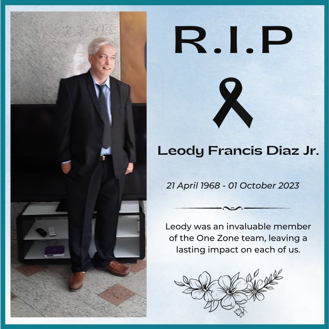 We are profoundly saddened to receive this devastating news. Leody Diaz was an invaluable member of the One Zone team, leaving a lasting impact on each of us.
#RestInPeace