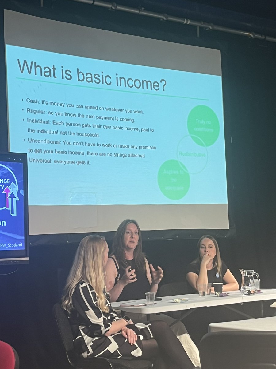 FinanciallyIncl's tweet photo. “A universal basic income should be paid to individuals not households” this is vital for women who experience economic abuse! 
@CleoGoodman @Autonomy_UK 
@moneyadvicescot @CPW_Scotland 
#cpw23 #economicabuse #ChallengePoverty #basicincomeconversation https://t.co/aq6tQZjc3s