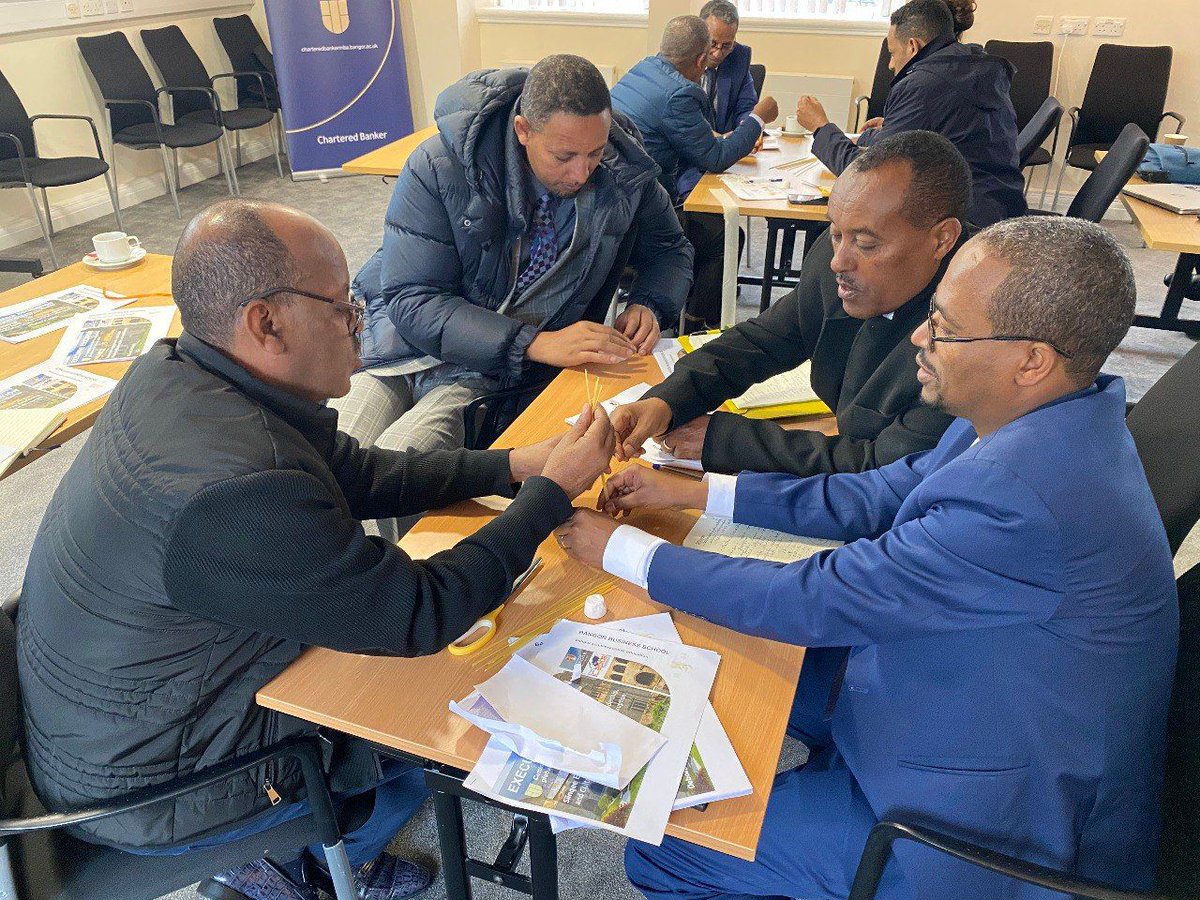 iCapitalAfrica's tweet photo. At i-Capital Africa Institute, we've partnered with @BangorUni  Exec Ed &amp; Excelerate Global UAE to elevate African enterprises through an immersive 6-day workshop for Sinnqee Bank leaders focused on agile strategy &amp; growth. https://t.co/V1B7CbkGxl