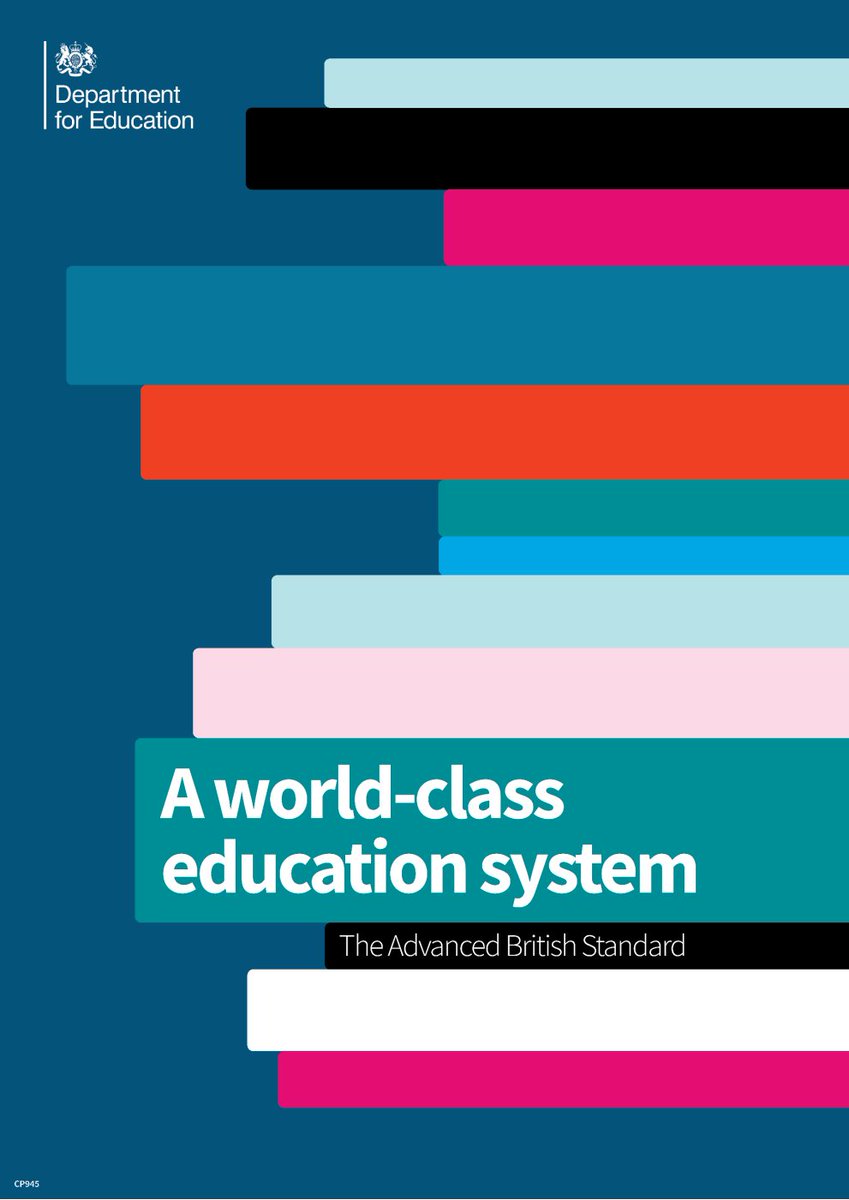 Order a copy of @educationgovuk paper for ‘A world-class education system: The Advanced British Standard’, setting out the long-term proposals for a new 16 to 19 qualification - publicinformationonline.com/shop/401867 #HigherEducation #AdvancedBritishStandard #ALevels #TLevels
