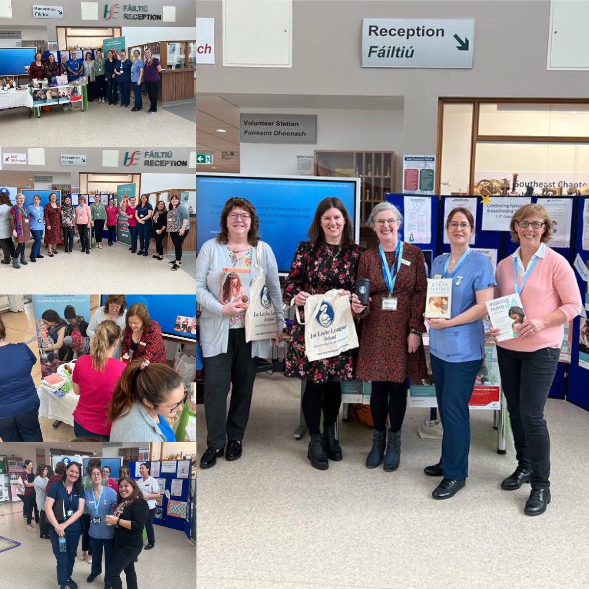 NATIONAL BREASTFEEDING WEEK! 🤱 Great MDT representation and visits from local support groups @LaLecheIreland today in the foyer of @lukes_ck celebrating the week. 👏👏 & thank you to our amazing infant feeding midwife/nurse for organising & putting together wonderful information