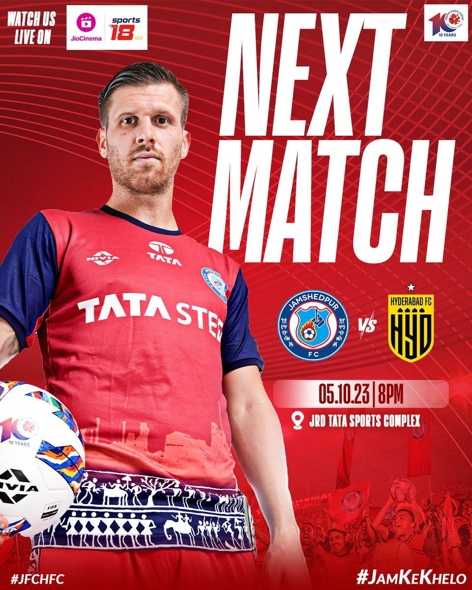 Josh. Jazba. Junoon. Jamshedpur. Ab Hoga Furnace Mein Mahasangram!  

Watch #ISL 2023-24 live on JioCinema, Sports 18 &amp; VH1 👉 bit.ly/ISLMatches

#JamKeKhelo #JFCHFC