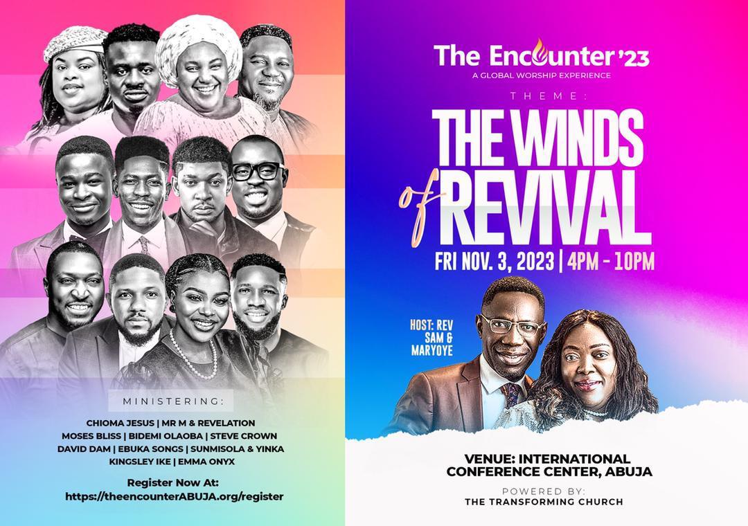CoachInuel's tweet photo. Abuja get ready
#theEncounter2023
#RevSamOye
#TheTransformingChurch https://t.co/YvpxEtLAqX