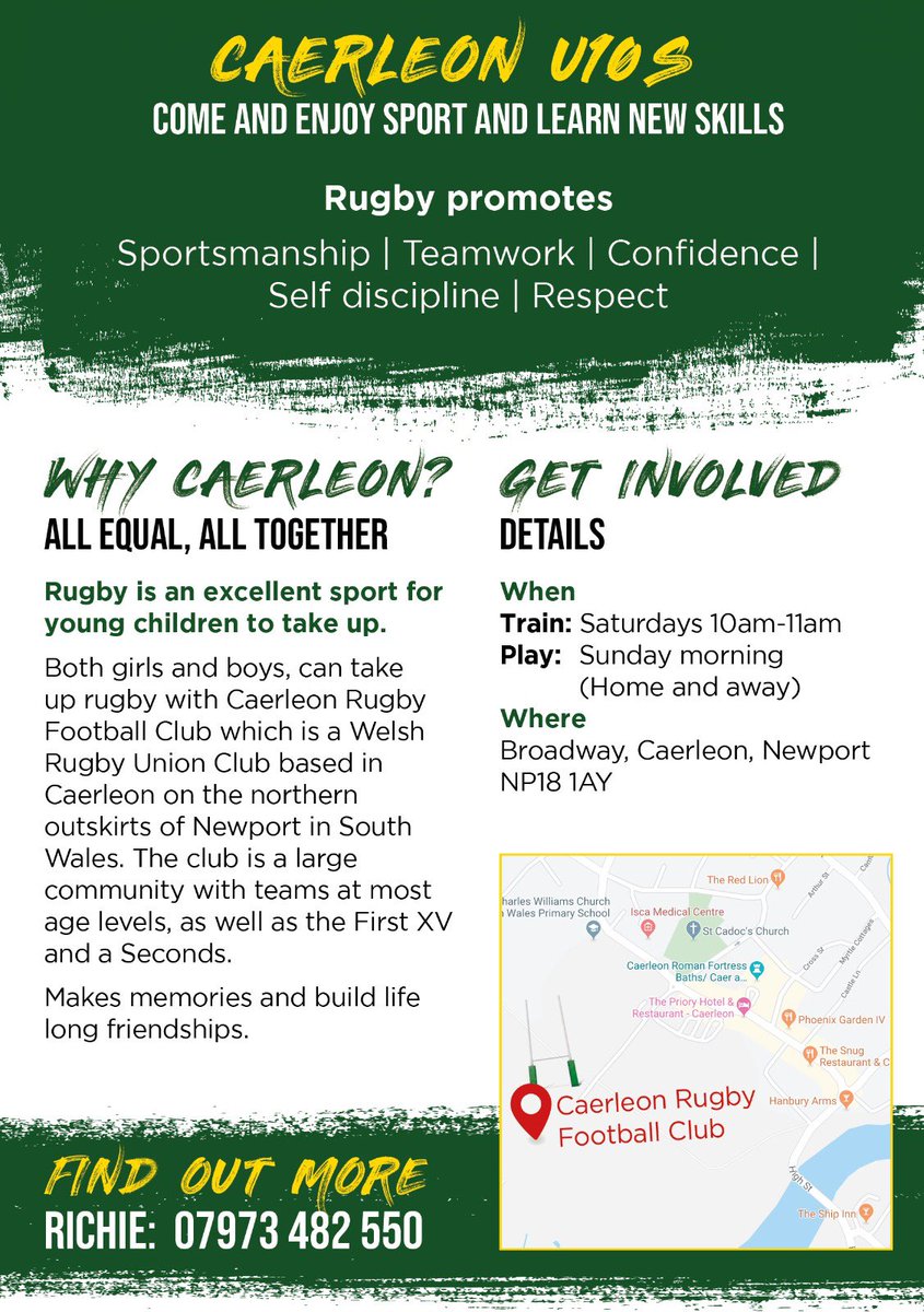 ⚠️𝐔𝟏𝟎’𝐬 𝐏𝐋𝐀𝐘𝐄𝐑 𝐑𝐄𝐂𝐑𝐔𝐈𝐓𝐌𝐄𝐍𝐓⚠️

Our brilliant U10’s (Year 5) are looking for players to join their team 😊🏉

If you think your child might be interested and would like to give rugby a try, let us know - the contact details are below⤵️

#FortifiedFortitude 💚🖤