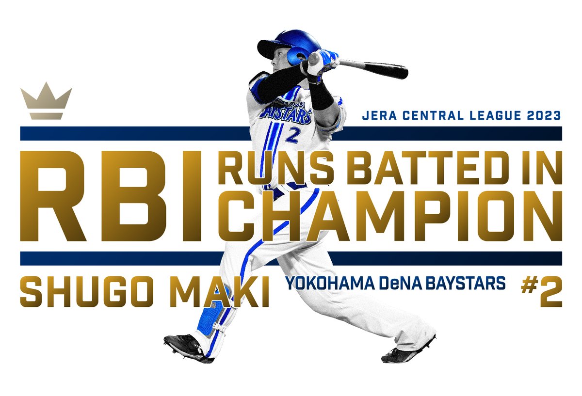 ydb_yokohama's tweet photo. #牧秀悟 選手が103打点でセントラル・リーグ最多打点者賞を受賞！

#打点王 
#congratulations 
#横浜頂戦 
#baystars