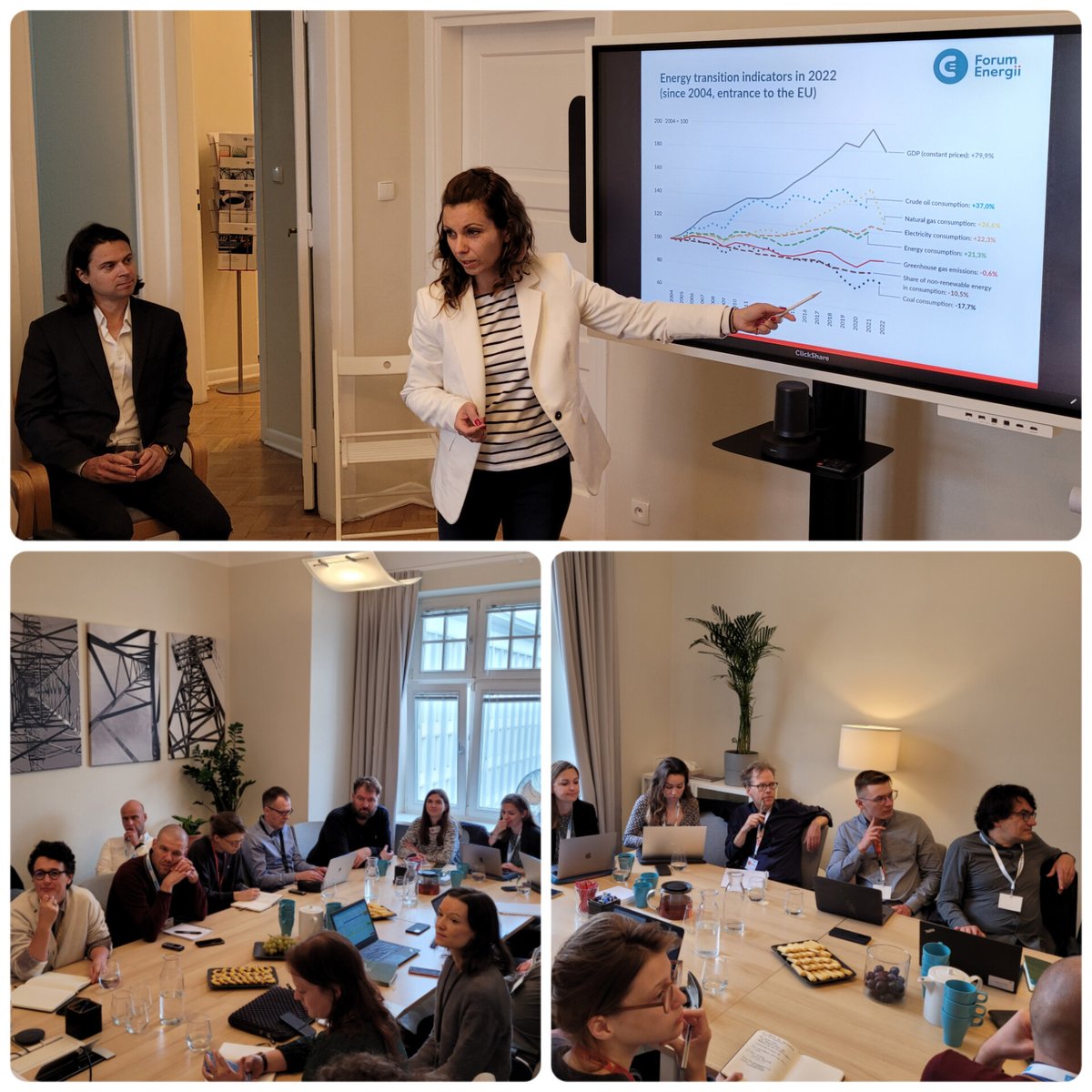 It is always a great pleasure to talk to journalists from different countries about the energy transition in Poland. This morning's meeting, as part of a study visit to Poland organised by <a href="/ClewNetwork/">CLEW Journalism Network</a> and <a href="/ForumEnergii/">Forum Energii</a>, was hosted by <a href="/AGawlikowskaFyk/">Aleksandra Gawlikowska-Fyk</a> and @tobiaszadamcze1.