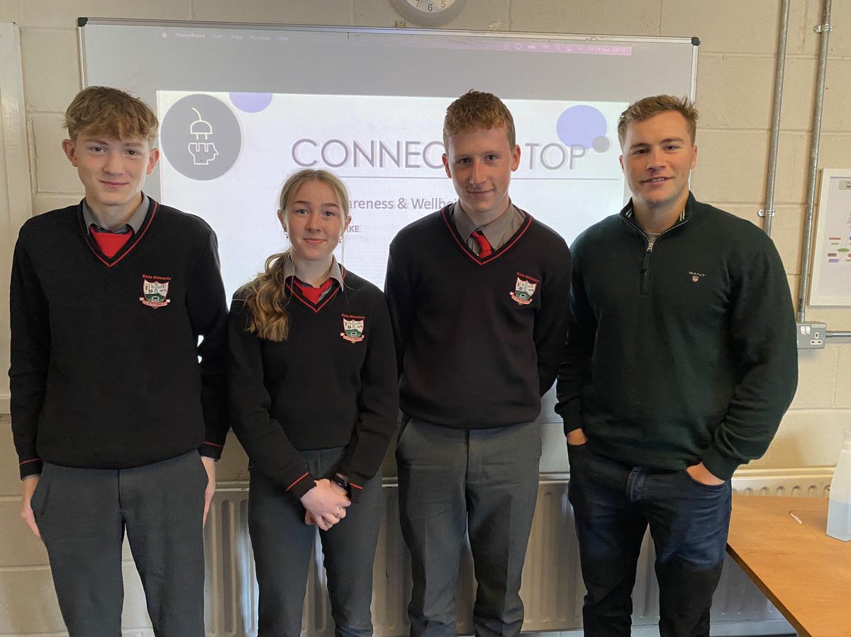 CFionnchua's tweet photo. Thank you to Hugh Bourke, who created and is currently facilitating the ‘Connect Up Top’ program with our TY students.  This two-day program provides a learning environment for transition year students to help them engage in self-awareness and emotional wellbeing. #tyactivities https://t.co/rAZhy22bc6