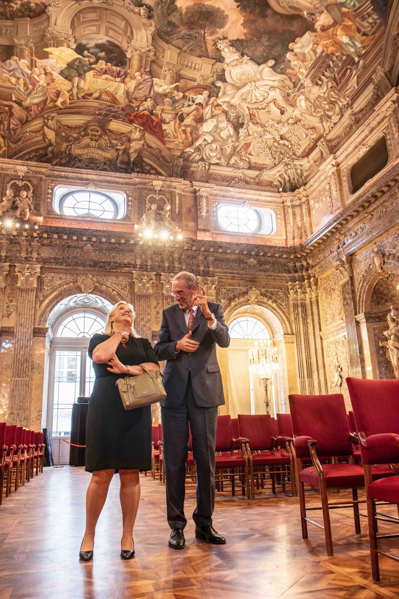 UKinAustria's tweet photo. Ambassador Skoll met Austrian Academy of Sciences  President Heinz Faßmann and a group of @OEAW researchers with 🇬🇧 links to discuss the importance of international cooperation in science and research. https://t.co/O7FQ3Qdbp9