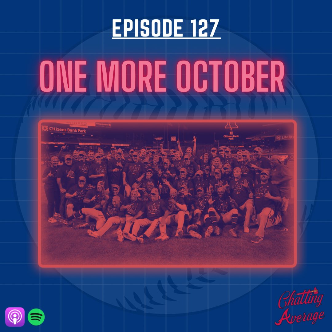 AverageChatting's tweet photo. 🚨 NEW POD ALERT 🚨

Join Cam and Alex for a recap of a historic Atlanta Braves season and a preview of the 2023 MLB postseason. https://t.co/8Wdkpx7nkq
