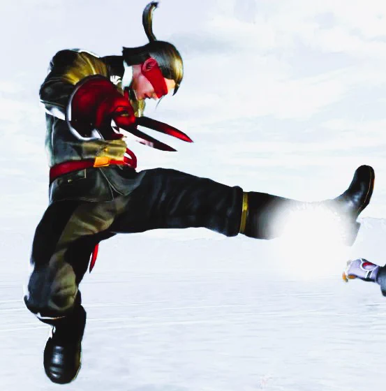 なんだかこのドラグノフが可愛いのでスクショに保存しました  #ドラグノフスクショ #TEKKEN7 #目隠し #軍服 #軍人 #アホキック #kick 9LKをかます目隠しドラグノフ