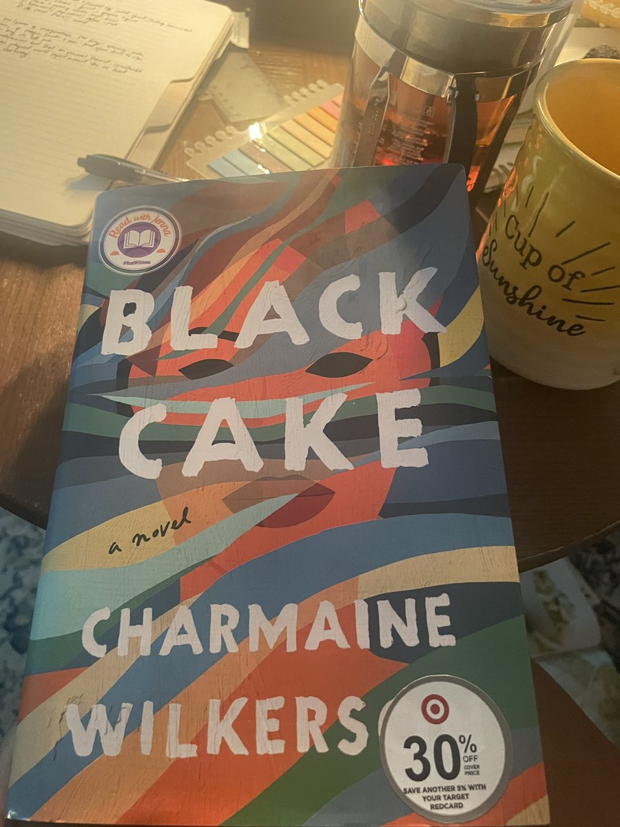 I’ve had this book on my shelf for almost a year. Occasionally I’d take it down, read the first two pages and let it sit on my table until I put it back on my shelf.

Not this time. I’ve read 150 pages since Monday. @charmspen1 PUT HER FOOT IN THIS. Go get Black Cake.