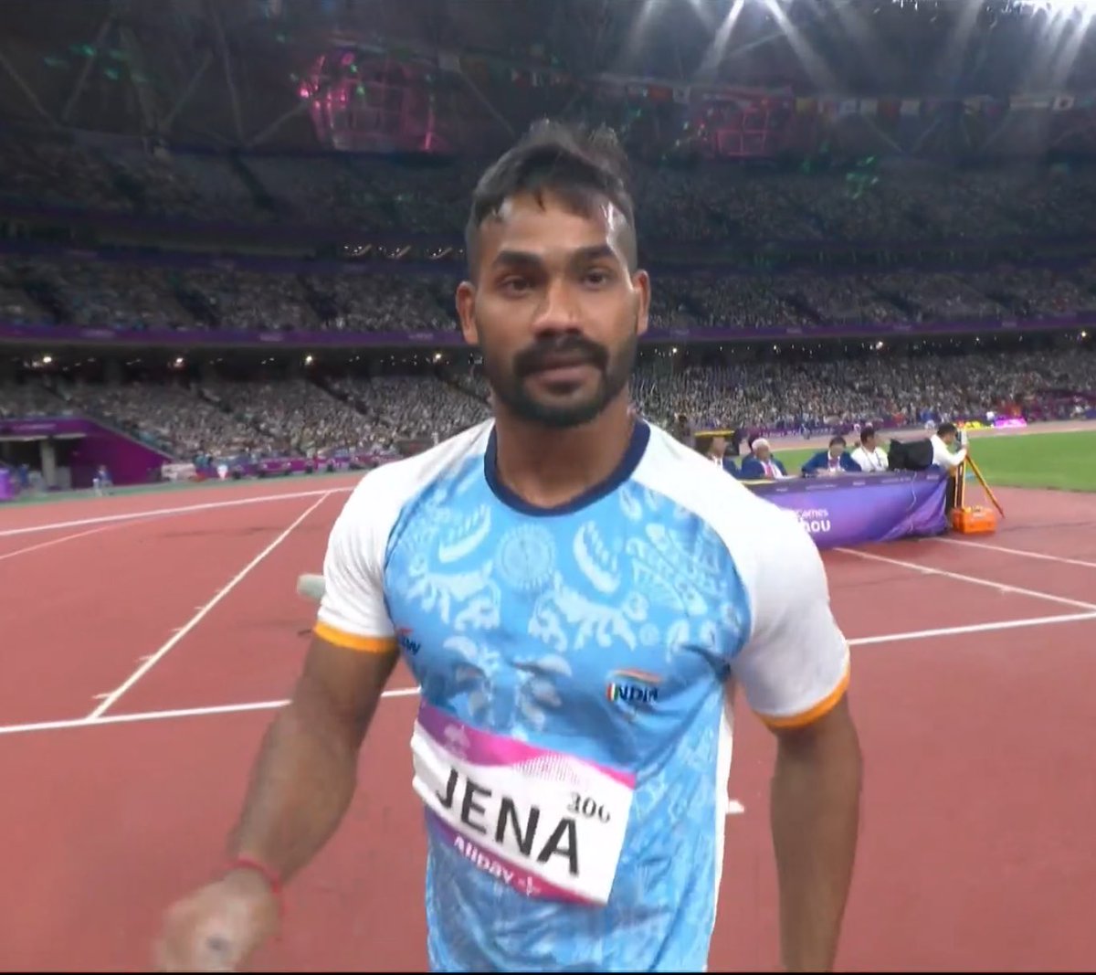 #Gold 🥇 for #NeerajChopra and #silver🥈 for Kishor Jena in javelin at  #AsianGames2022- What a day for Indian sports!
 #AsianGames #Cheer4India #IndiaAtAG22  #KishoreJenna #AsianGames2022