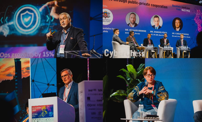 certlv's tweet image. 1/2 ✨Aicinām ielūkoties konferences #CyberChess2023 foto galerijā, kurā apkopoti spraigākie momenti līdz šim no trim paralēlajām sesijām  - #CyberChess, #CyberShock un #BalticDomainDays! 📸🔍