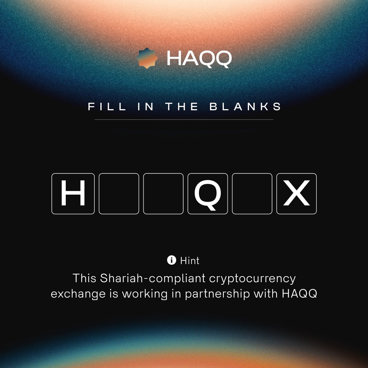 The_HaqqNetwork's tweet photo. 🧠 Another week, another brain-teaser

📑 Read the hint carefully,
📚 Refer to our docs,
✍️ Comment with the answer https://t.co/50jkRW5zEH