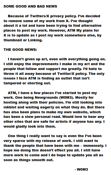 W0M3_'s tweet photo. Important Update: https://t.co/NlKvbuh8CZ