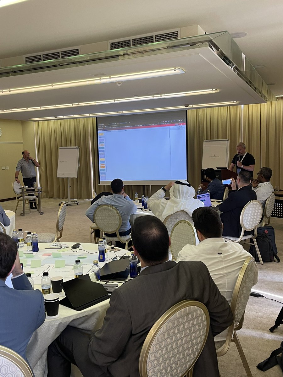 spacegroupRob's tweet image. ChrisSmeaton and Adam Ward, the Ant and Dec of Digital Twins presenting at the KSA Digital Twin conference.