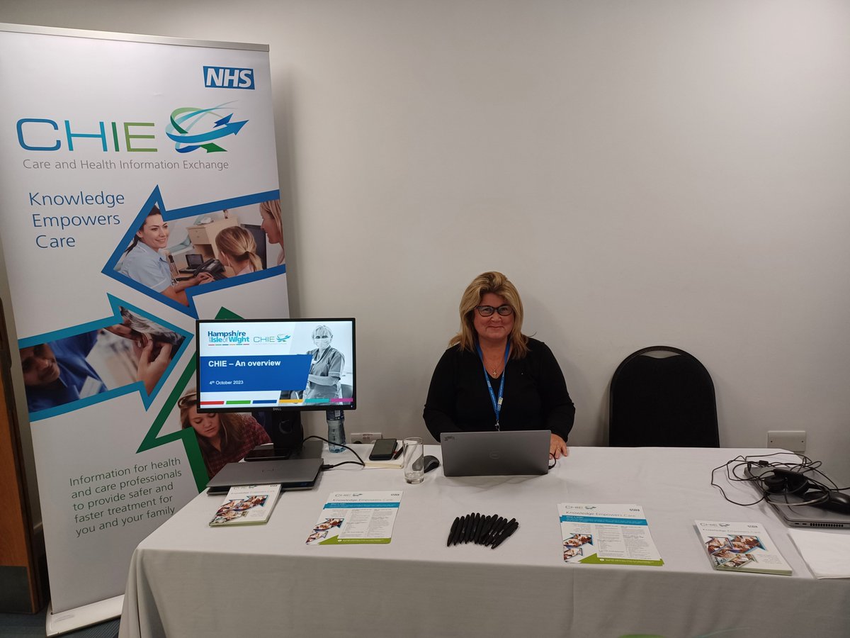 Having a great day meeting CHIE users at the #SolentDigitalExpo <a href="/HIOW_ICS/">NHS Hampshire and Isle of Wight</a> <a href="/NHSscw/">SCW</a> <a href="/SolentNHSTrust/">Solent NHS Trust</a>