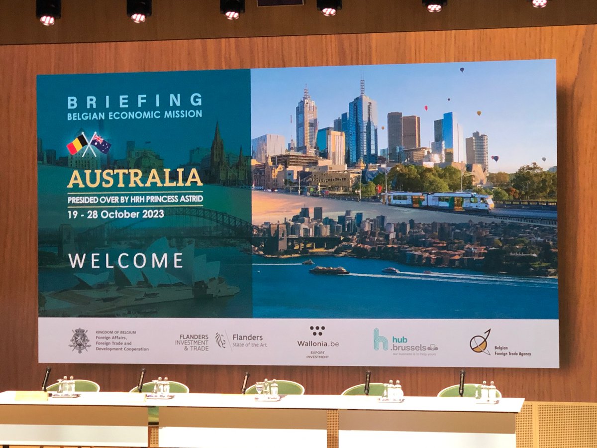 Briefing Belgian Economic Mission: HRH Princess Astrid leads the Belgian Economic Mission in Australia from October 19th to 28th. Let's build bridges for mutual prosperity and innovation. BEmissionAUS #sensegarden