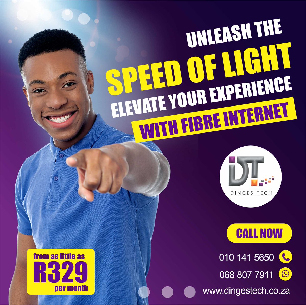 Discover Fiber Internet: The Need for Speed 🚀

Dinges Tech brings you Fiber Internet - the ultimate high-speed, reliable connectivity solution.

Internet Almost Anywhere
Website: dingestech.co.za

#FiberInternet #InternetSpeed #FiberConnectivity #InternetUpgrade #Fiber