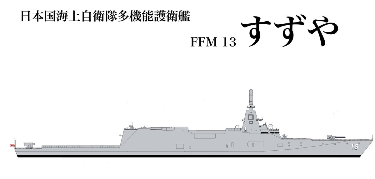 日本国海上自衛隊多機能護衛艦FFM13「すずや」 #てるづき護衛艦隊 #架空艦