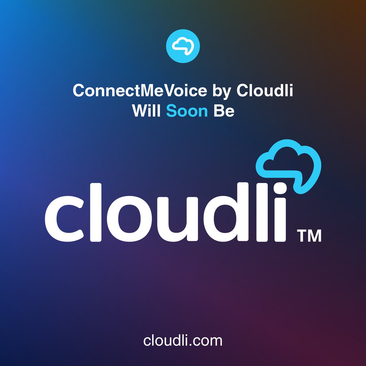 ConnectMeVoice's tweet photo. As you all know, ConnectMeVoice was acquired by Cloudli and as of November 1st, the two companies will merge as one brand.

From November 1st onwards, join us over at @getcloudli for company and UCaaS updates, fresh content, promotions and channel news! We hope to see you there. https://t.co/s9RavQ3E6f