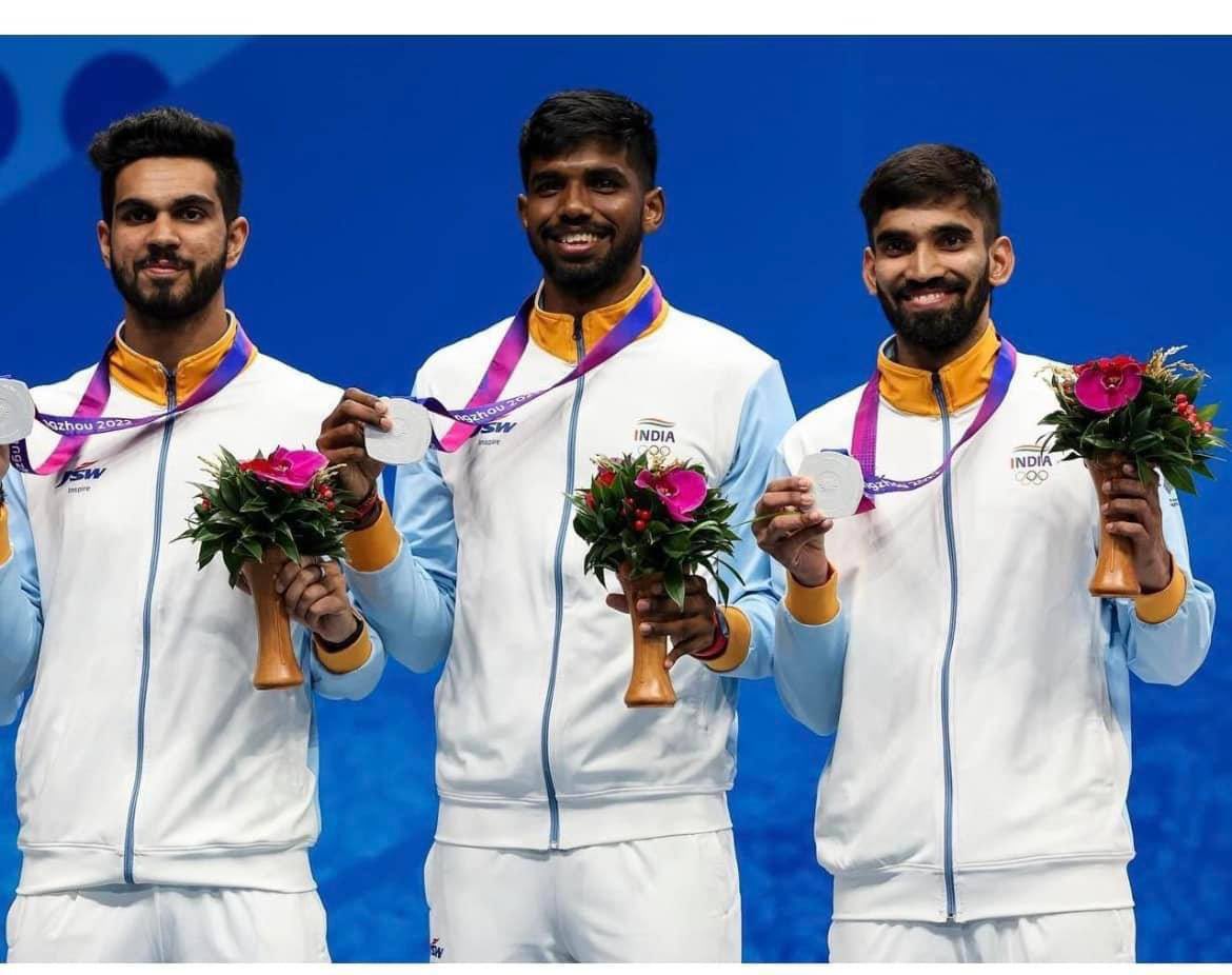 BB__Ashu's tweet photo. You deserve all this success and more! Thanks for giving us a reason to celebrate. On behalf of Badminton association of Punjab I congratulate team India for winning Silver medal .First time in history India got Silver medal in Asian games. Dhruv Kapila from Ludhiana ( Punjab) is also the part of Team India