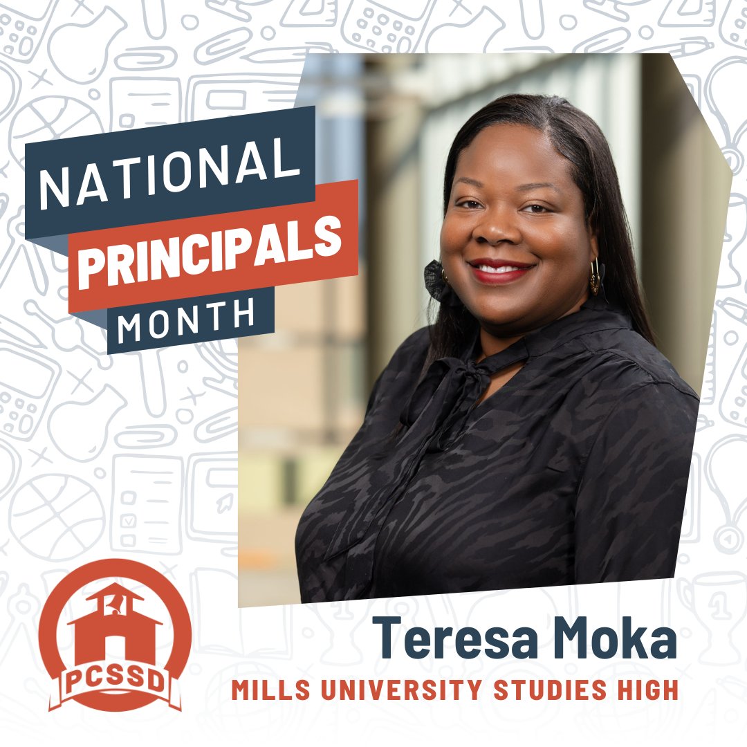pcssdschools's tweet photo. October is National Principals Month. Today we feature MILLS UNIVERSITY STUDIES' Teresa Moka. She comes from a family of educators! And in her spare time she enjoys traveling and trying new recipes. #pcssdproud #serveall https://t.co/KzGGDL3WCA