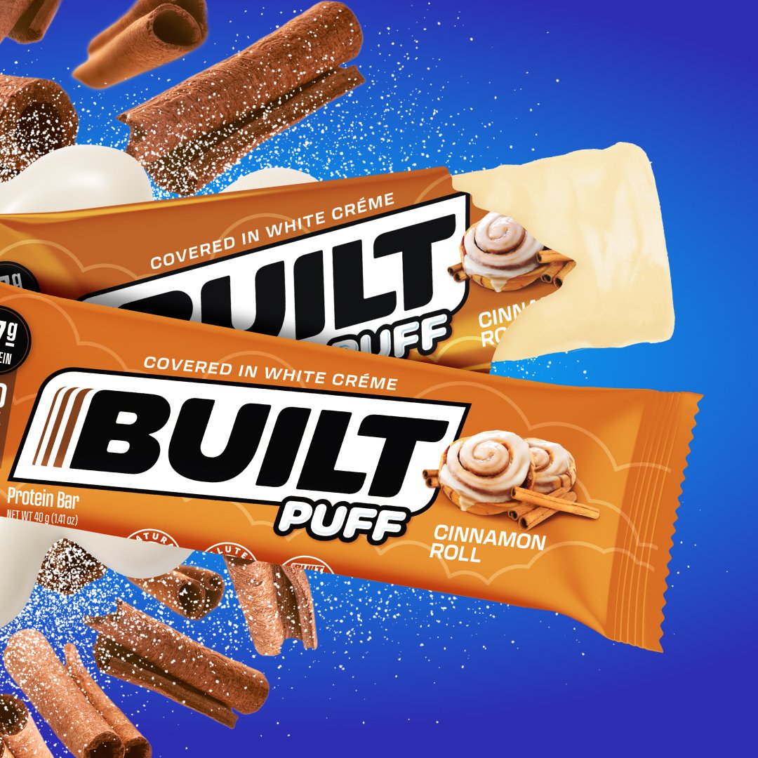 The newest limited release flavor just launched!
Cinnamon roll puff is the perfect October flavor!
Stock up with code Kathryn10 for 10% off!

builtbar.com/?baapp=Kathryn…

#imbuilt #builtbarambassador  #builtbar
#yougottatrythis