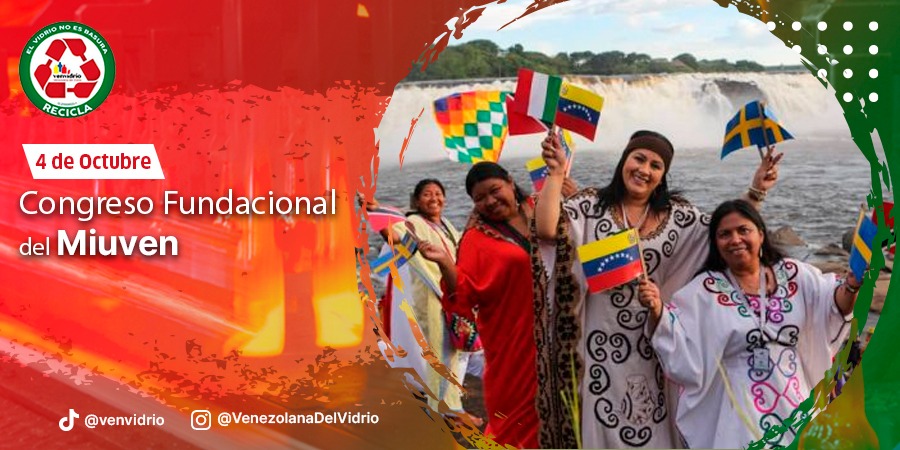 SomosVenvidrio's tweet photo. Hoy se conmemora el aniversario del @SOMOSMIUVEN, movimiento creado para tener presente, con ideales claros, que debe mantenerse la participación de distintos sectores, especialmente de los hermanos indígenas. https://t.co/Iu9JmmmRNi