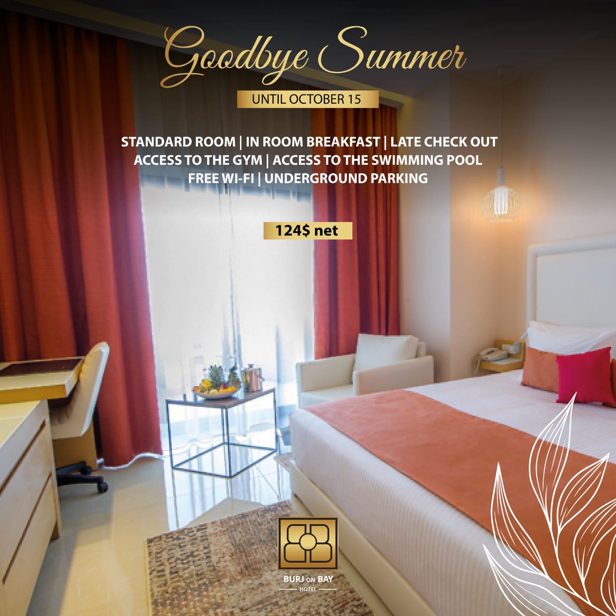 burjonbay's tweet photo. Summer's Grand Finale: Book your perfect summer farewell and enjoy our special room package until October 15!

For info +961 9 857 555

#Summer #Summer2023 #GoodbyeSummer #RoomPackage #BurjOnBay #BurjOnBayHotel https://t.co/8T6UQMC9Ws