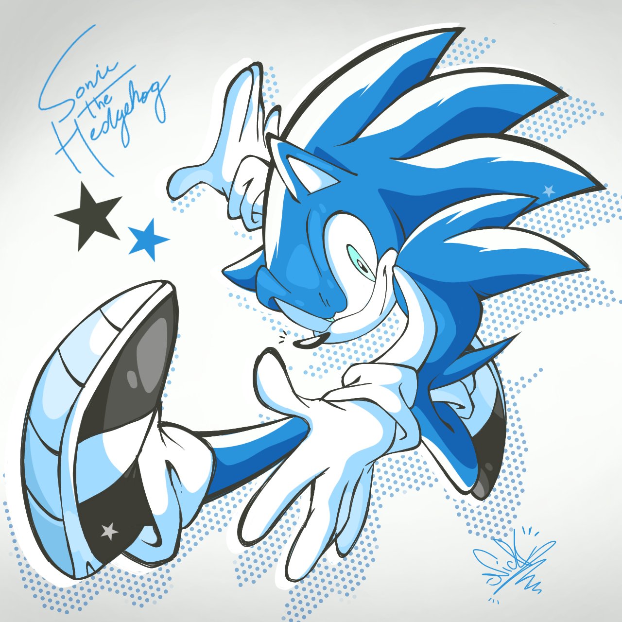 the end and supreme (sonic and 1 more) drawn by cyberlord1109