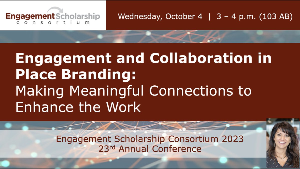 ritacolistra's tweet photo. I look forward to presenting this afternoon at #23ESC. I'll discuss research that covers different engagement strategies to enhance community participation & collaboration to co-create meaning & improve outcomes. Join us at 3 p.m.! #23ESC
@EngageSchlrship https://t.co/My3aiBmo6z