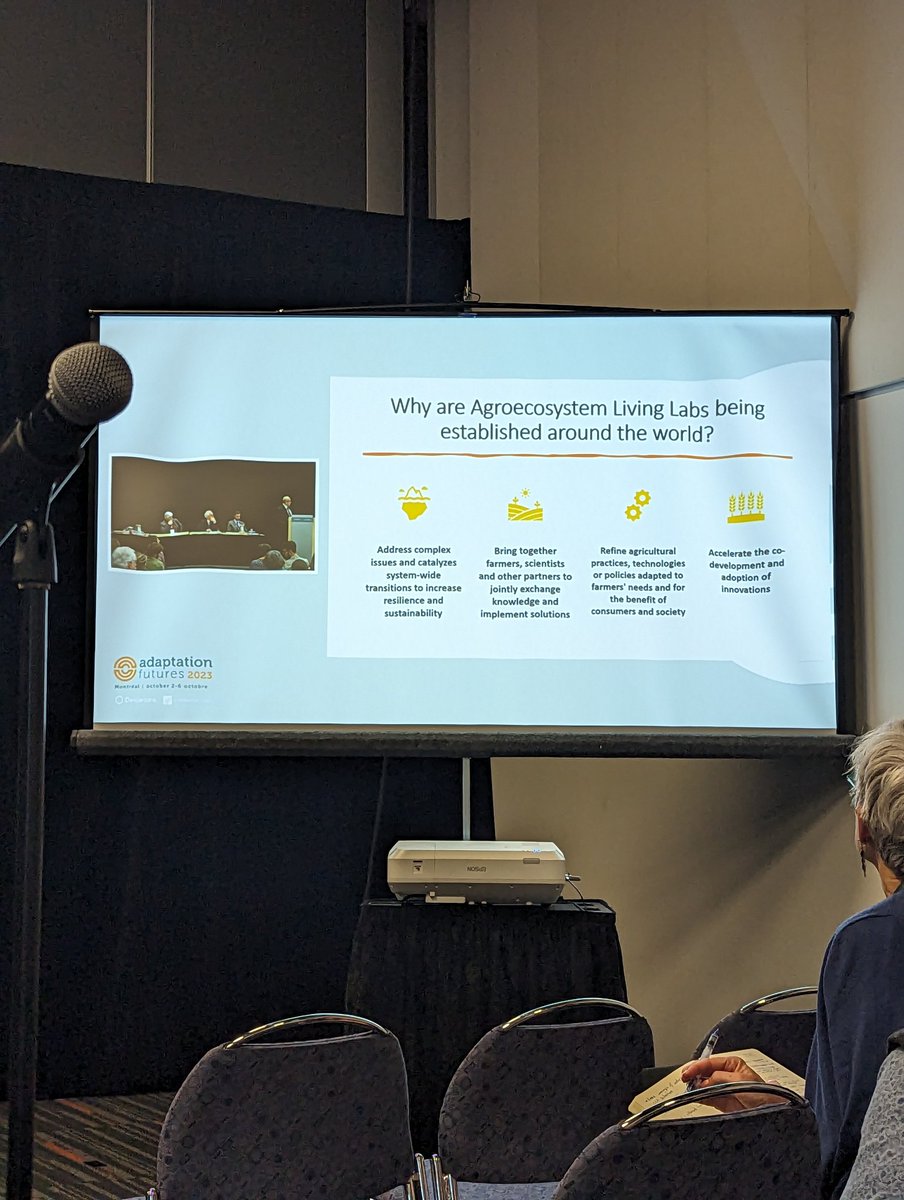 Exciting next couple of days seeing how the last 5 yrs of implementing agroecosystem living labs to see what has been learned re innovation, empowerment of users, and evaluating impacts! @AAFC_Canada #ifall #adaptfut2023 @albanaberberi @AnthroBeaudoin