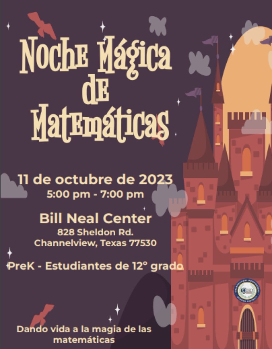 ✨ Get ready for a night of enchanting numbers and mathematical wonders at Magical Math Night! 🧙‍♂️ Join us for a magical evening of fun and learning that'll make math your new favorite subject. 🌟 #MagicalMathNight #MathRocks
