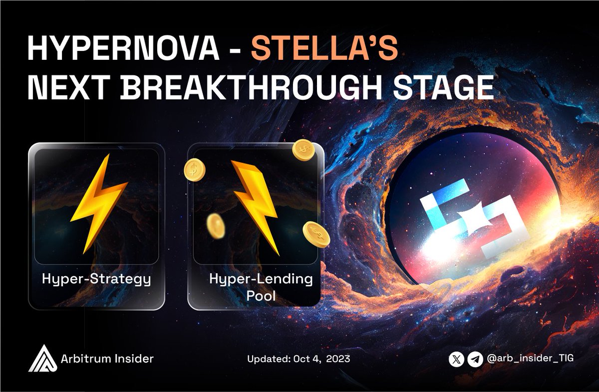 ✨ #Hypernova - a recent significant upgrade to <a href="/stellaxyz_/">Stella💫️️ | Home of LeverageFi</a>, would be nothing to talk about if it were just a regular update... but it's not. 

It has the potential to bring a major shift to #DeFi in general. Let's explore it right now 👇
#Arbitrum