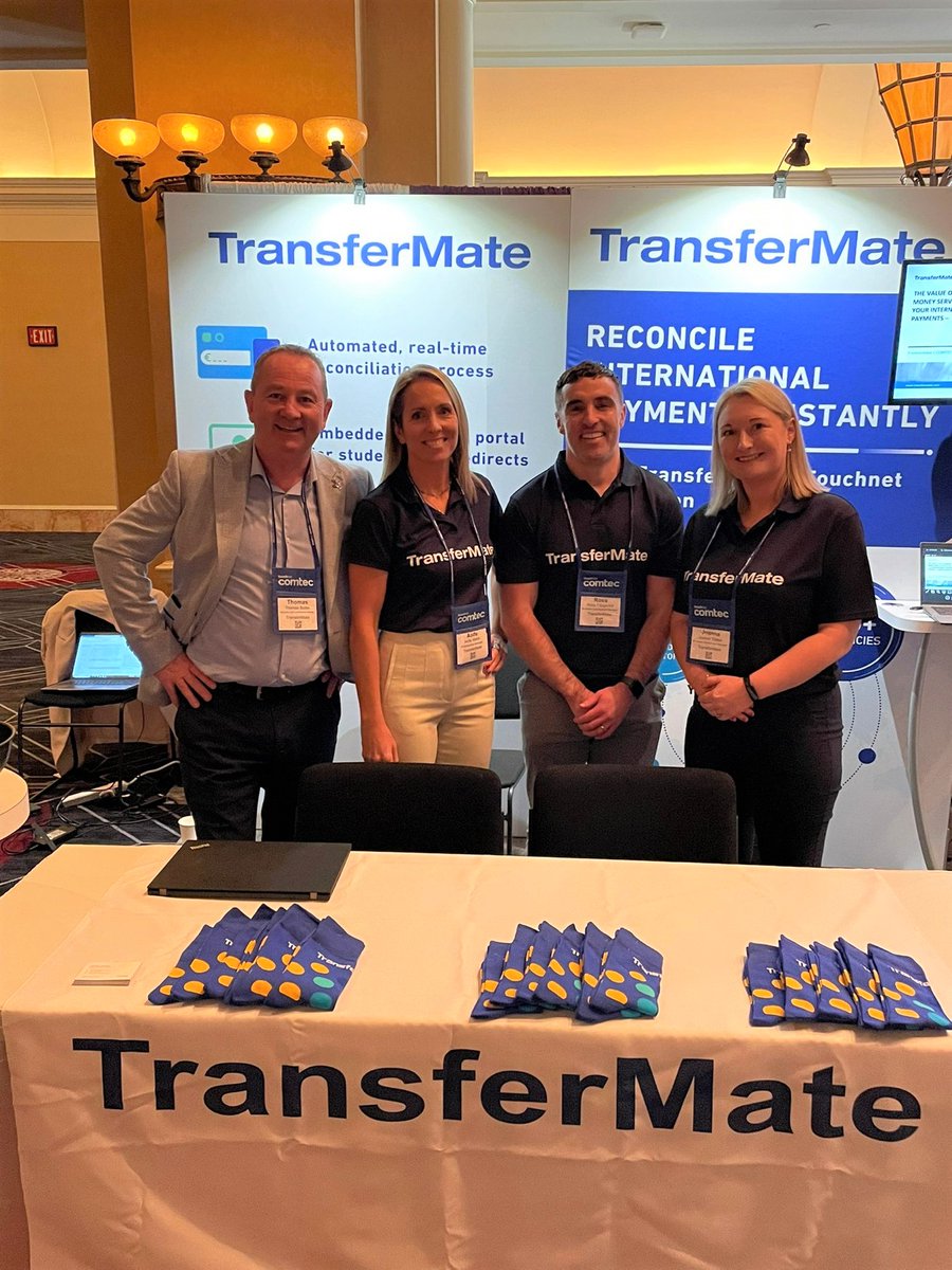 TransferMate are at #COMTEC23 🙌​
​
📍 Find them at booth 3 discussing how our integration with <a href="/TouchNet/">TouchNet</a> is removing the frustration for educational institutions when processing student payments.​
​
Looking good team! 😎​
​
#educational #studentpayments