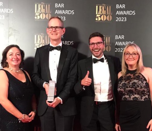 Many congratulations to <a href="/BagotBriefs/">Charles Bagot KC</a>, our PI Silk of the Year at the #L500Awards. Thoroughly deserved! 👏