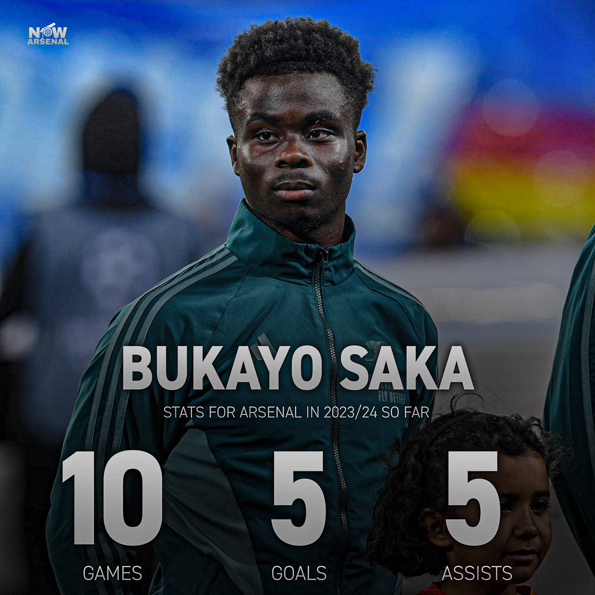 Bukayo Saka has become the first player in Europe's top five leagues to score 5+ goals and register 5+ assists in all competitions this season.

[<a href="/Squawka/">Squawka</a>]