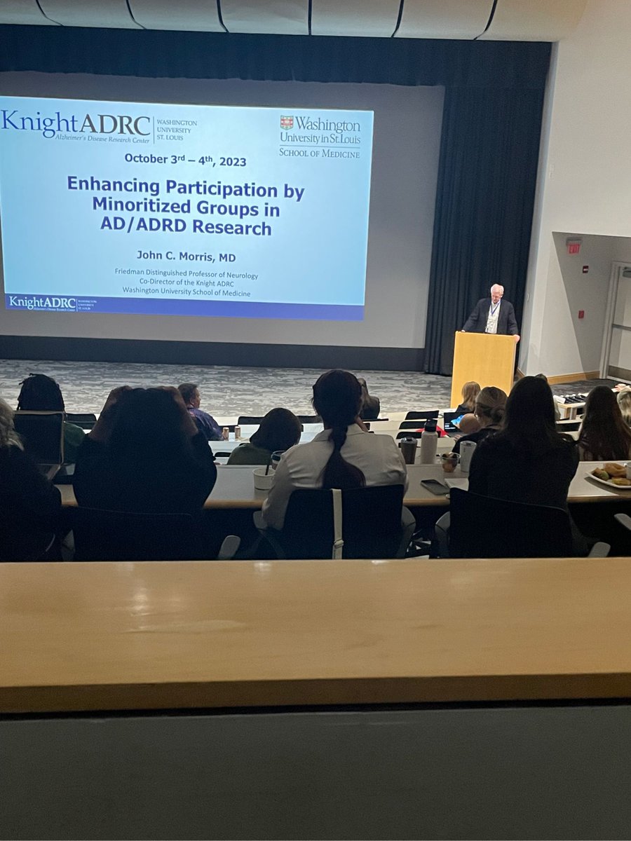 WashUMedADRC's tweet photo. And, we’re kicking off to our #EMP2023 conference with Dr. John Morris, #Professor of #Neurology & Co-Director, #KnightADRC #NIAfundedADRC #ADRD #DiversityInResearch https://t.co/TVslaDkqb0