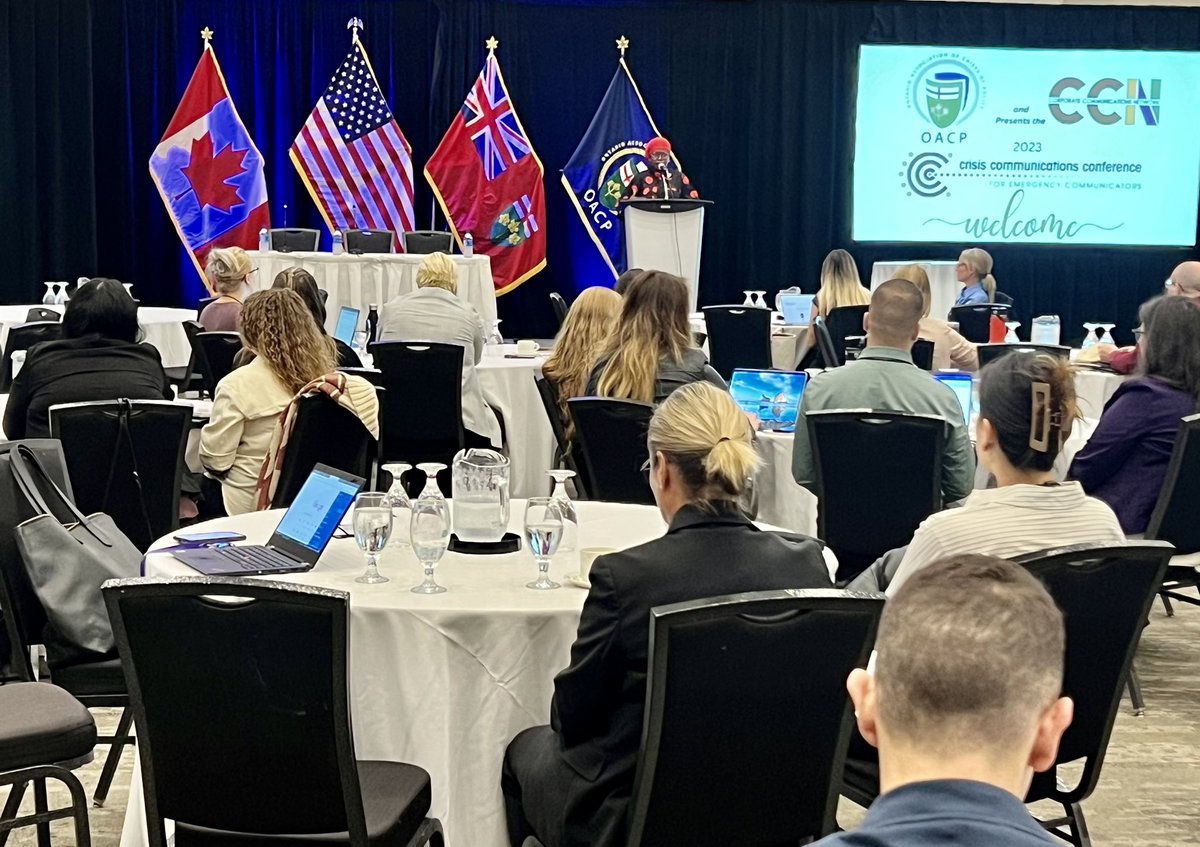 OACPOfficial's tweet image. Full house for #CrisisCommsConf. Honest &amp;amp; brave conversations with speakers such as @sahaalolo: “Many communities feel over policed &amp;amp; under serviced”.