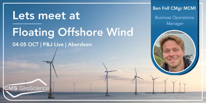 CMS-GeoScience Ltd (@cmsgeoscience) on Twitter photo Today marks the start of #FloatingWind2023, from <a href="/RenewableUK/">RenewableUK</a> and <a href="/ScotRenew/">Scottish Renewables</a>.
Our Business Operations Manager, Ben Foll, will be there on both days. CMS GeoScience has over 30 years of expertise, so he would love to chat about what we can offer to the Floating Wind sector. Today marks the start of #FloatingWind2023, from <a href="/RenewableUK/">RenewableUK</a> and <a href="/ScotRenew/">Scottish Renewables</a>.
Our Business Operations Manager, Ben Foll, will be there on both days. CMS GeoScience has over 30 years of expertise, so he would love to chat about what we can offer to the Floating Wind sector.
