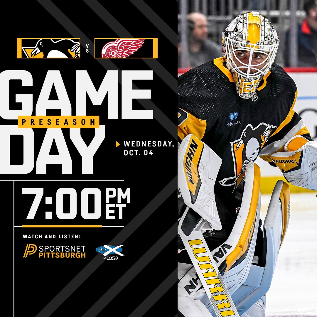 penguins's tweet photo. It's a hockey night in Pittsburgh!