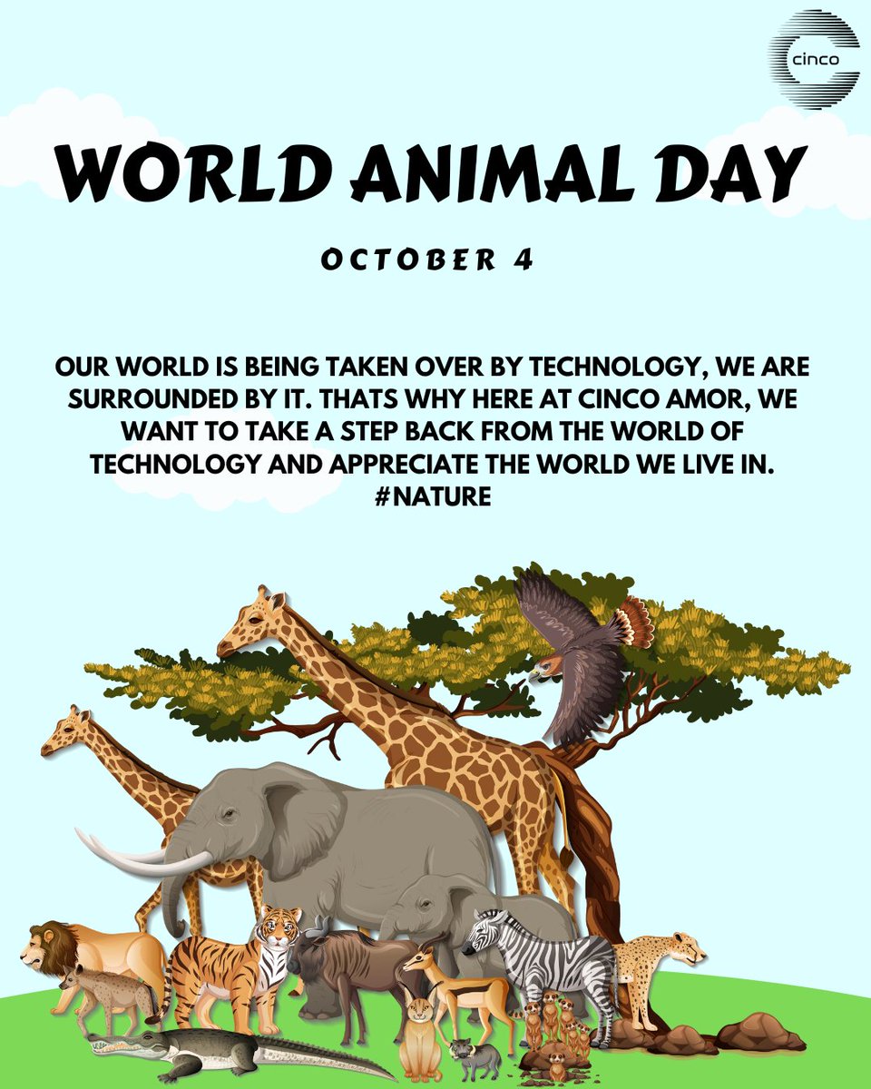In celebration of World Animal day🎉! #nature #wildlife #it #informationtechnology #worldanimalday #cincoamor