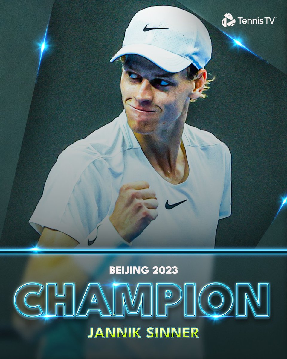 JAN THE MAN 🏆

<a href="/janniksin/">Jannik Sinner</a> claims his 9th career title in Beijing defeating Medvedev 7-6 7-6 in the final!

#ChinaOpen