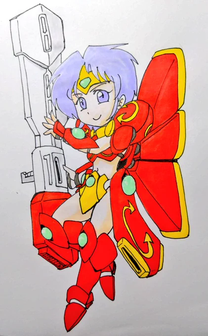 天使の日らしいのでうちの天使アムシャ・スプンタの一人アールマティ。 #天使の日